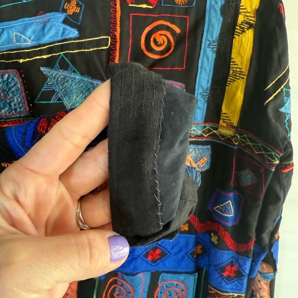 Vintage Chico’s embroidered patchwork blazer • Women’s Chico’s size 1 - Picture 6 of 7